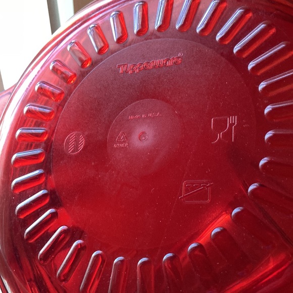 5 Pc TUPPERWARE TupperWave Stack Cooker Microwave Cranberry Steamer Bake - Picture 3 of 12